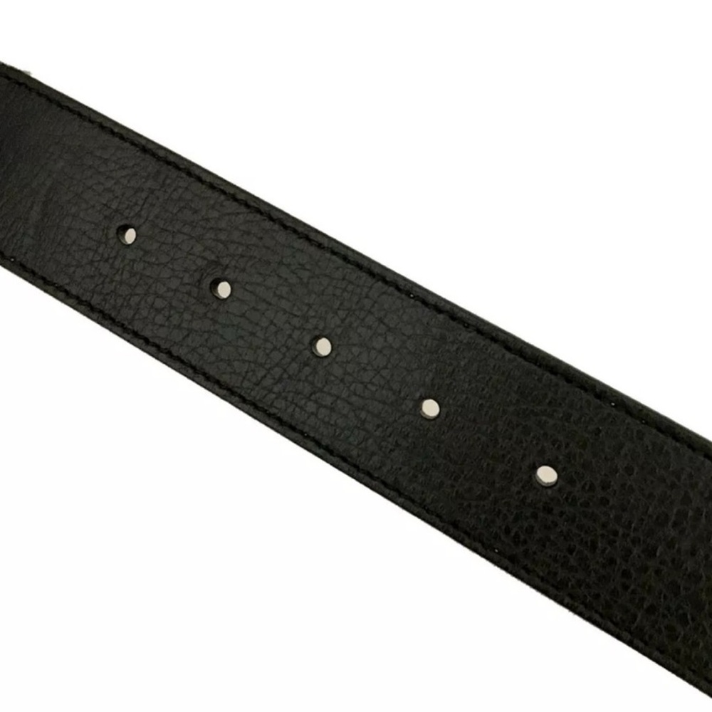 ✨💎GUCCI💎✨REVERSIBLE BLACK AND PINK LEATHER BELT.  SIZE 75/31. W/DUSTY AND GIFT - Picture 5 of 7